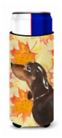 Carolines Treasures  BB9510MUK Black and Tan Dachshund Fall Ultra Hugger for sli