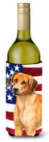 Carolines Treasures BB9676LITERK Rhodesian Ridgeback Patriotic Wine Bottle Hugg
