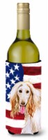 Carolines Treasures BB9702LITERK Afghan Hound Patriotic Wine Bottle Hugger