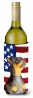 Carolines Treasures BB9724LITERK Miniature Pinscher #2 Patriotic Wine Bottle Hu