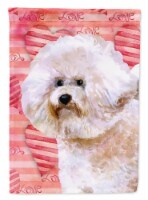 Carolines Treasures BB9792CHF Bichon Frise #2 Love House Flag, Red