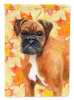 Carolines Treasures BB9901GF German Boxer Fall Garden Flag, Yellow