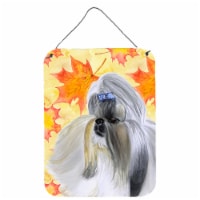 Carolines Treasures  BB9927DS1216 Shih Tzu Fall Wall or Door Hanging Prints, Yel