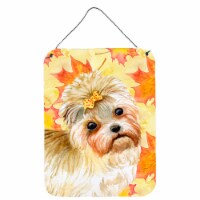 Carolines Treasures  BB9929DS1216 Morkie Fall Wall or Door Hanging Prints, Yello