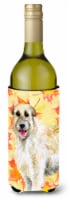 Carolines Treasures  BB9931LITERK Irish Wolfhound Fall Wine Bottle Hugger, Yello