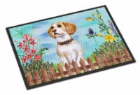 Carolines Treasures  CK1248MAT Beagle Spring Indoor or Outdoor Mat 18x27