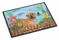 Carolines Treasures CK1281MAT Shar Pei Puppy Spring Doormat 18x27