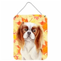 Carolines Treasures  CK1405DS1216 Cavalier Spaniel Fall Wall or Door Hanging Pri