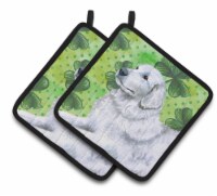 Carolines Treasures  BB9849PTHD Maremma Sheepdog St Patrick's Pair of Pot Holder