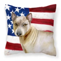 Carolines Treasures  BB9680PW1414 Thai Ridgeback Patriotic Fabric Decorative Pil