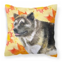 Carolines Treasures  BB9930PW1414 American Akita Fall Fabric Decorative Pillow,