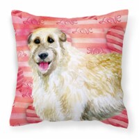 Carolines Treasures  BB9757PW1818 Irish Wolfhound Love Fabric Decorative Pillow,