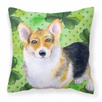 Carolines Treasures  BB9816PW1818 Pembroke Corgi St Patrick's Fabric Decorative