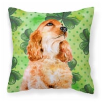 Carolines Treasures  BB9880PW1818 Cocker Spaniel St Patrick's Fabric Decorative