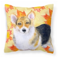 Carolines Treasures  BB9903PW1818 Pembroke Corgi Fall Fabric Decorative Pillow,