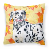 Carolines Treasures  BB9914PW1818 Dalmatian Fall Fabric Decorative Pillow, Yello