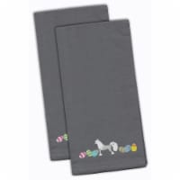 Carolines Treasures CK1625GYTWE Chinese Crested Easter Gray Embroidered Towel S
