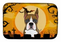 Carolines Treasures  BB1781DDM Halloween Boxer Dish Drying Mat