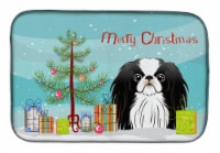 Carolines Treasures BB1602DDM Christmas Tree and Japanese Chin Dish Drying Mat
