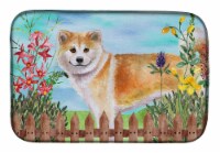 Carolines Treasures  CK1240DDM Shiba Inu Spring Dish Drying Mat