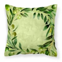 Carolines Treasures  CK1702PW1414 Olives Fabric Decorative Pillow
