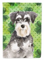 Carolines Treasures CK1796GF Shamrocks Schnauzer #2 Garden Flag
