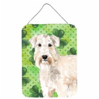 Carolines Treasures  CK1783DS1216 Shamrocks Wheaten Terrier Wall or Door Hanging