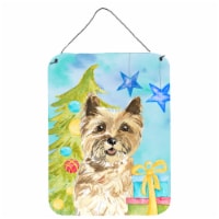 Carolines Treasures  CK1883DS1216 Christmas Tree Cairn Terrier Wall or Door Hang