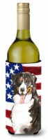 Carolines Treasures  CK1741LITERK Patriotic USA Bernese Mountain Dog Wine Bottle