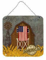 Carolines Treasures  VHA3036DS66 Patriotic Barn Land of America Wall or Door Han