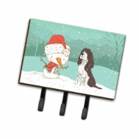 Carolines Treasures CK2074TH68 Brown English Springer Spaniel Snowman Christmas Leash or Key