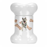 Carolines Treasures CK2229BSTJ East-European Shepherd Bone Shaped Treat Jar