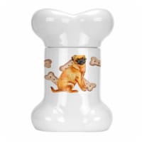 Carolines Treasures CK2247BSTJ Small Brabant Griffon Bone Shaped Treat Jar