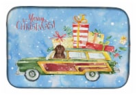 Carolines Treasures CK2416DDM Merry Christmas Newfoundland Dish Drying Mat