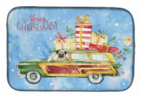 Carolines Treasures CK2463DDM Merry Christmas Pug Dish Drying Mat