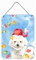 Carolines Treasures  CK2472DS1216 Christmas Lights Bichon Frise Wall or Door Han
