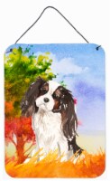 Carolines Treasures  CK1931DS1216 Fall Tricolor Cavalier Spaniel Wall or Door Ha