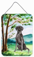 Carolines Treasures  CK2027DS1216 Under the Tree Black Labrador Wall or Door Han
