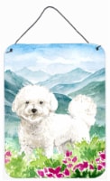 Carolines Treasures  CK2546DS1216 Mountain Flowers Bichon Frise Wall or Door Han