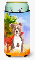 Carolines Treasures CK1933TBC Fall Red Staffordshire Bull Terrier Tall Boy Hugg