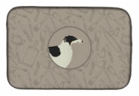 Carolines Treasures CK2171DDM Borzoi In the Kitchen Dish Drying Mat
