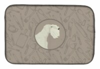 Carolines Treasures CK2208DDM Sealyham Terrier In the Kitchen Dish Drying Mat