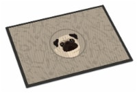 Carolines Treasures CK2204MAT Pug In the Kitchen Doormat 18x27