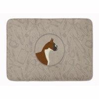 Carolines Treasures  CK2173RUG Boxer In the Kitchen Machine Washable Memory Foam