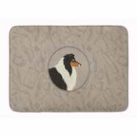 Carolines Treasures  CK2179RUG Collie In the Kitchen Machine Washable Memory Foa