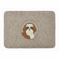 Carolines Treasures  CK2210RUG Shih Tzu In the Kitchen Machine Washable Memory F