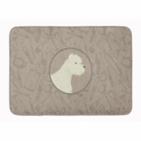 Carolines Treasures  CK2216RUG Westie In the Kitchen Machine Washable Memory Foa
