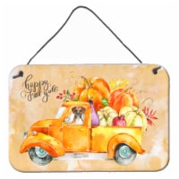 Carolines Treasures  CK2612DS812 Fall Harvest Boxer Wall or Door Hanging Prints