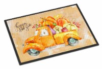 Carolines Treasures  CK2622JMAT Fall Harvest Japanese Spitz Indoor or Outdoor Ma