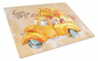 Carolines Treasures CK2670LCB Fall Harvest Italian Greyhound Glass Cutting Boar